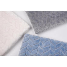 100% Polyester Jacquard Flannel Blanket Fabric